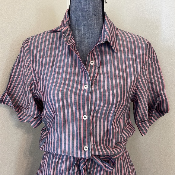 FRNCH MIDI Shirt Dress Size S/M - Picture 2 of 5